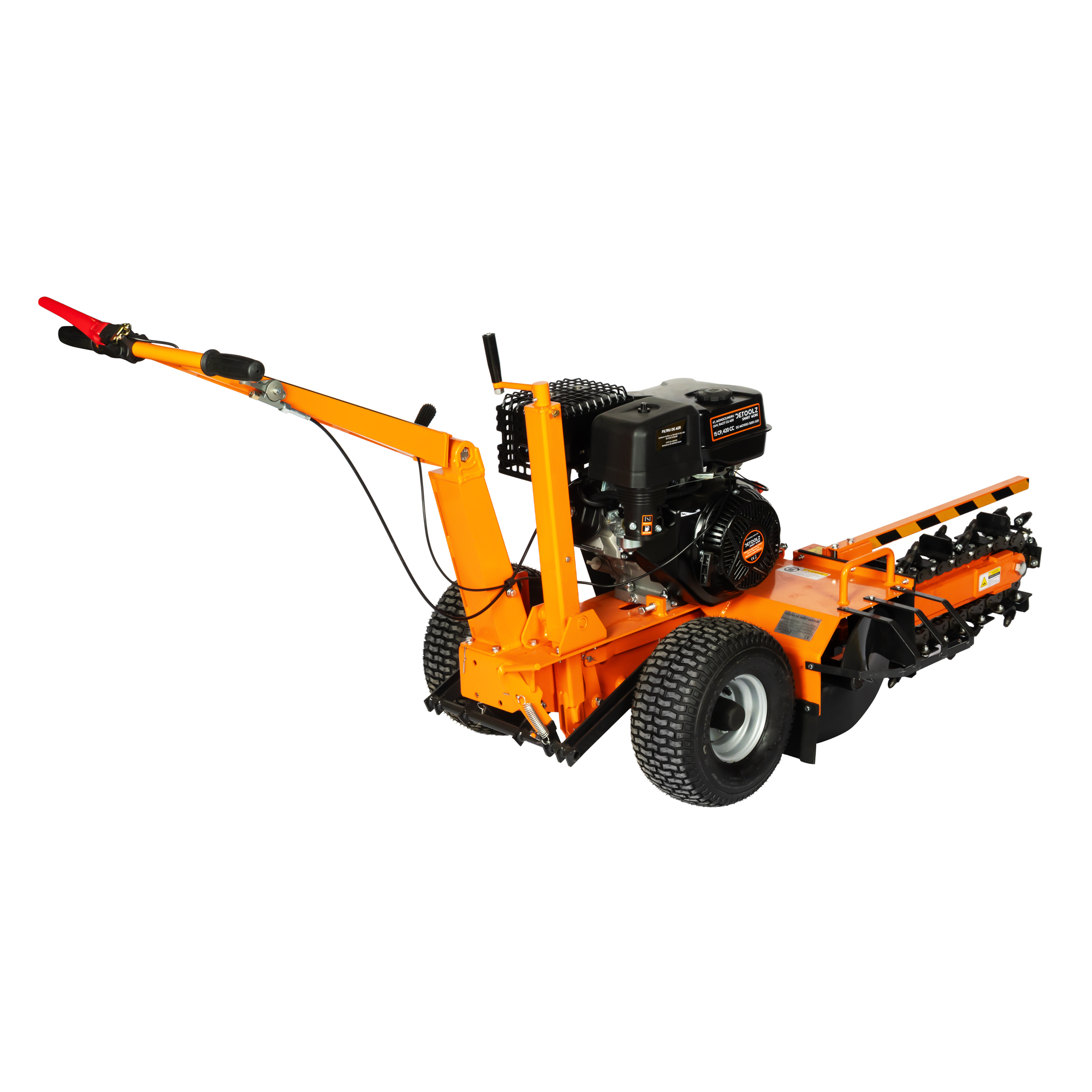 Masina de sapat santuri, Detoolz, 15 CP, 420 CC, benzina 4T, adancime maxima de 600 mm